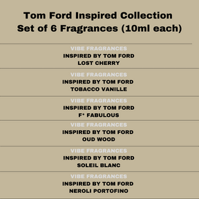 Set of 6 Fragrances Inspired by Tom Ford