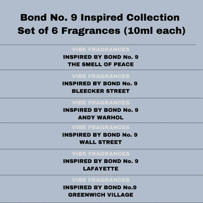 Set of 6 Fragrances Inspired by Bond No.9.