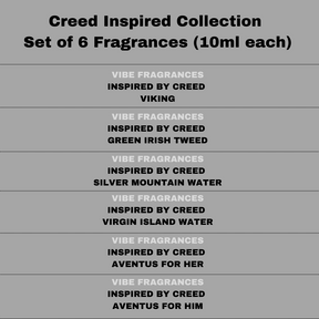 Set of 6 Fragrances Inspired by Creed